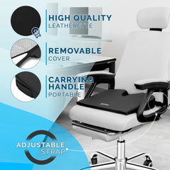 ComfiLife memory foam close-up shows medium-density foam for gentle pressure relief
