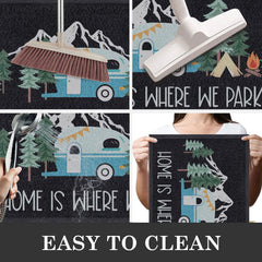 Comfoyar camper door mat dirt-scrape action keeps interiors cleaner.