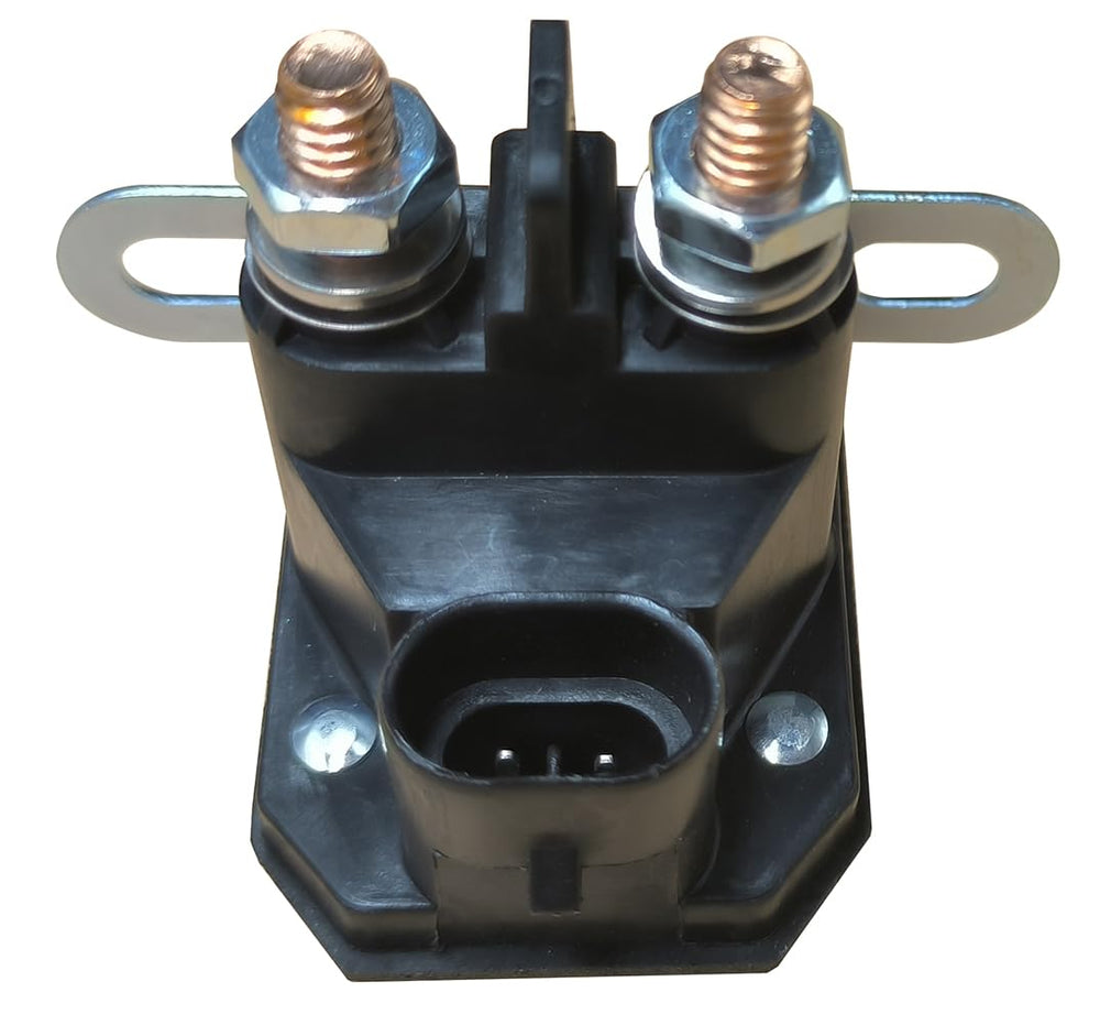 Commercial Navigation starter solenoid installation image highlights plug-and-play replacement.