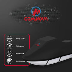 Comnova Jet Ski Cover quick-install design with buckles for easy setup.