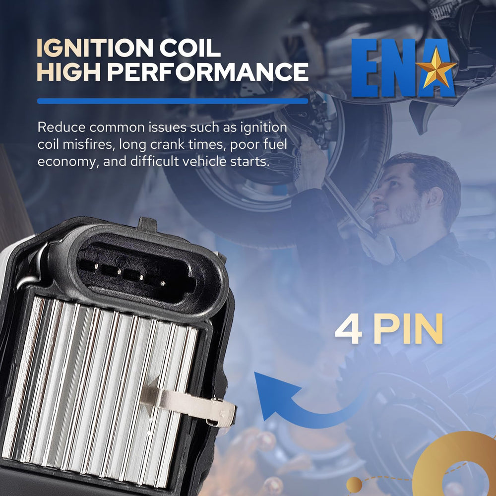 Coils installed in a Chevy/GMC engine showcasing compatibility with V8 setup