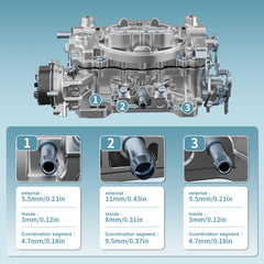 Condgreemee 1406 carburetor — engine bay integration aids fitment with common manifolds.