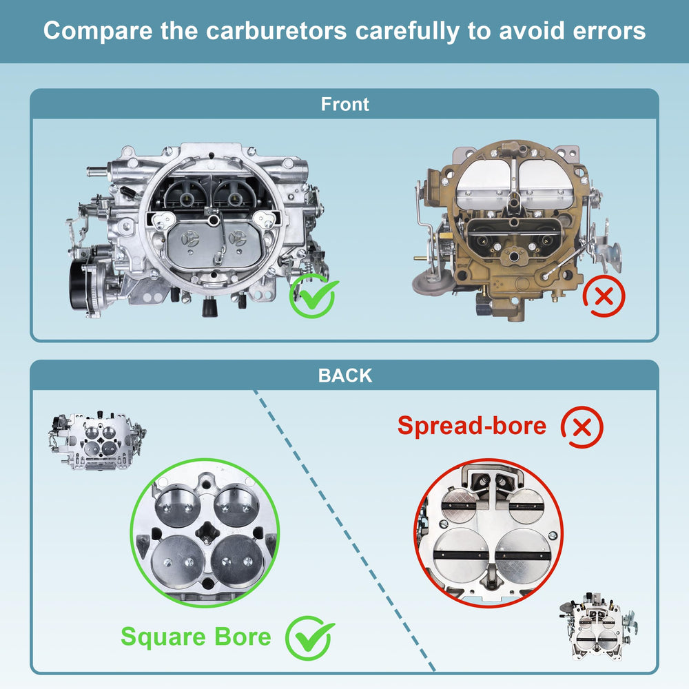 Condgreemee 1406 carburetor — metering rods visible for reliable fuel metering and tuning.