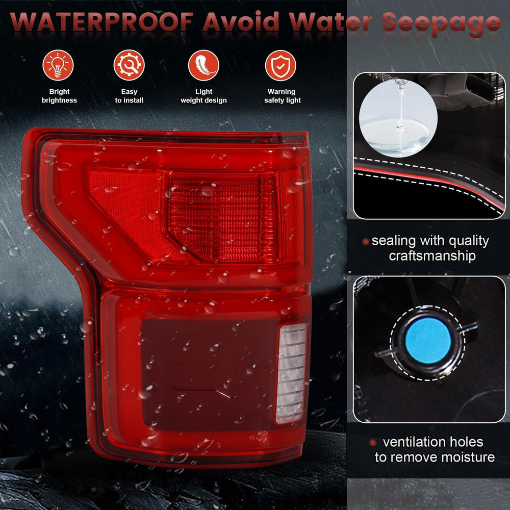 CONLLCON bright LEDs illuminate rear signaling clearly in challenging weather