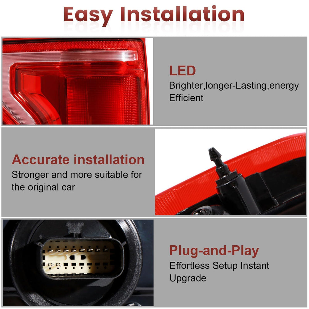 CONLLCON F-150 tail light showing blind spot sensor integration.