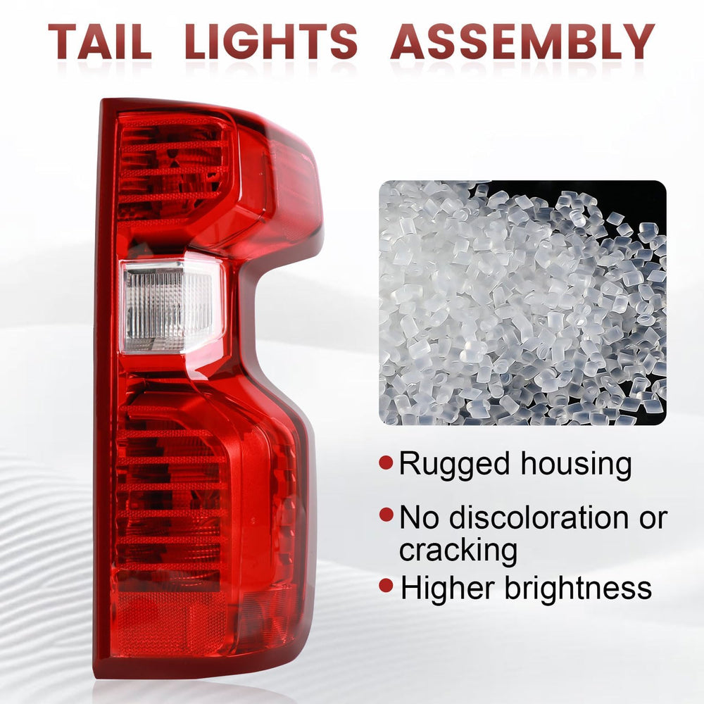 CONLLCON tail light with bulbs included for Silverado replacement.