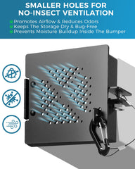 CONMWO weatherproof aluminum cap resists sun and rain for long-lasting use.