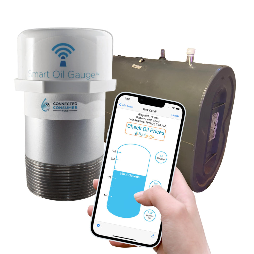Connected Consumer Fuel Smart Oil Gauge enables remote monitoring of your tank from anywhere