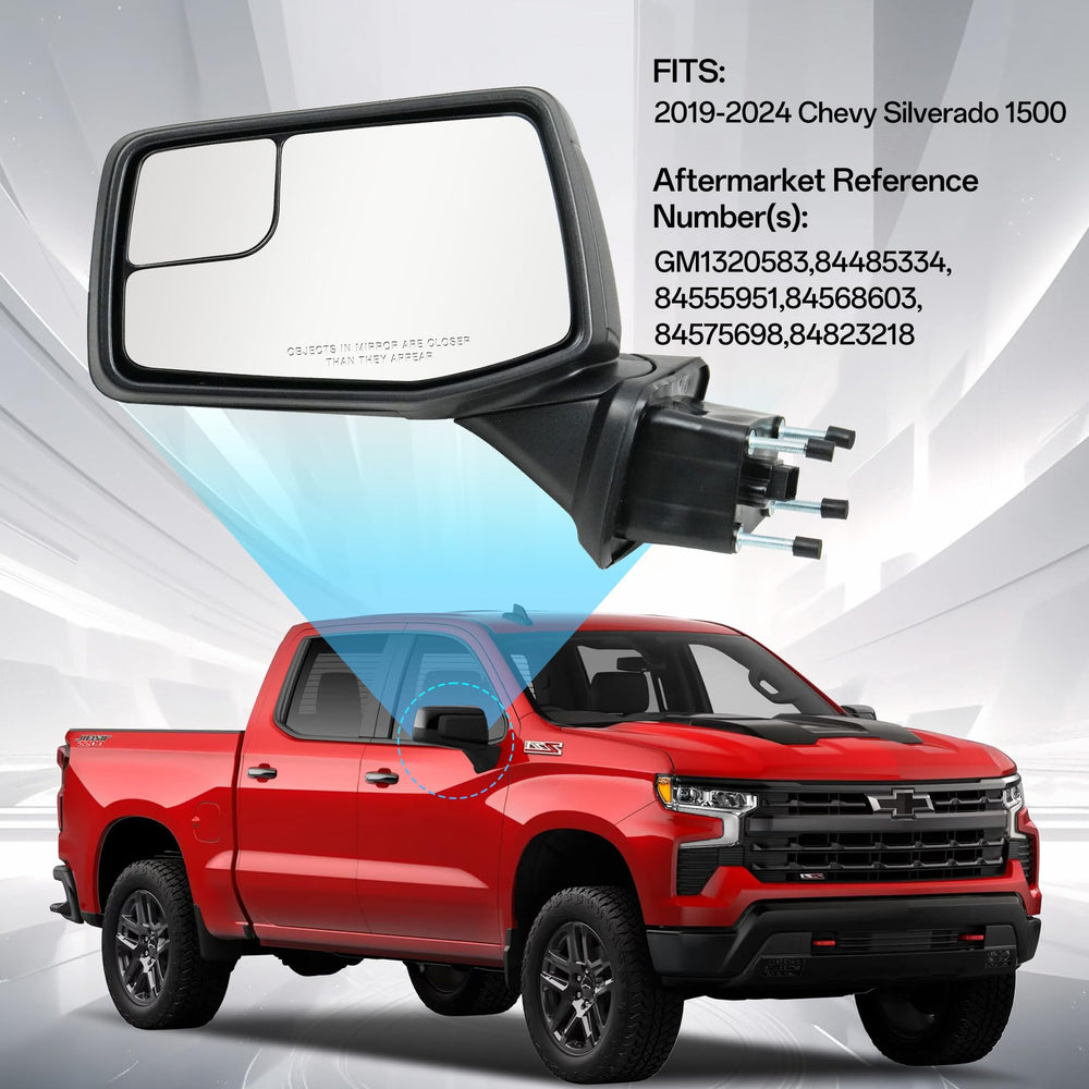 Convitex convex blind spot glass helps detect vehicles in adjacent lanes