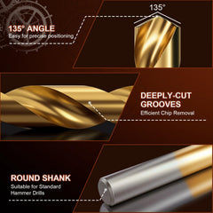 Coobeast 135-degree self-centering point for accurate hole alignment