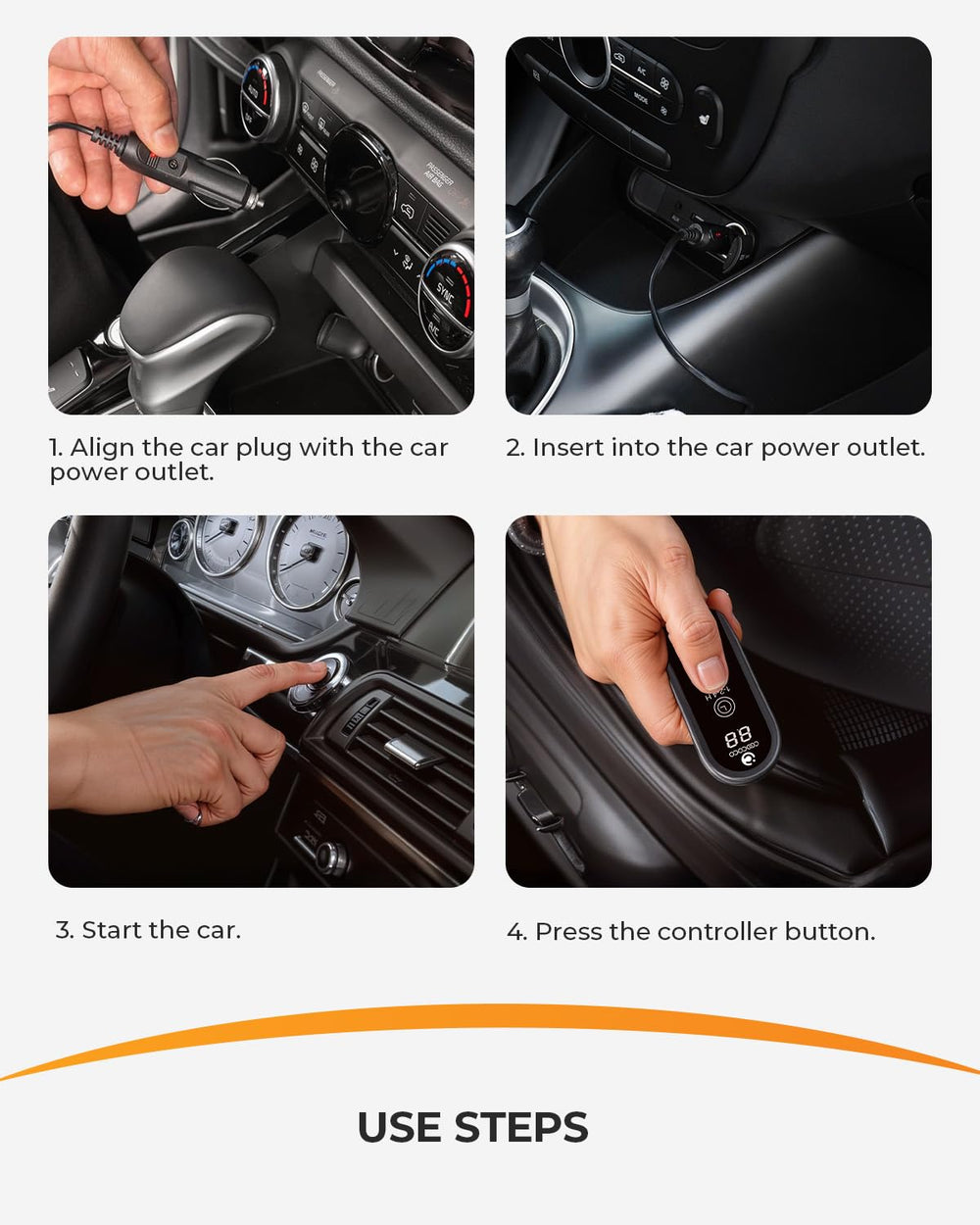 CooCoCo car blanket features an extra-long cord for rear-seat convenience.