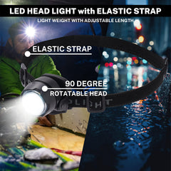 COOGEO pink LED headlamp provides hands-free light at night