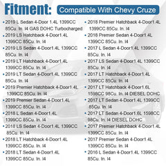 Cool Star air inlet hose for Cruze 2016-2019 serves as a direct replacement.