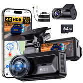 COOLCRAZY front unit on windshield showing dashcam placement and clear view