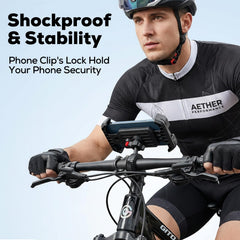 Corki bike phone holder 360° rotatable joint for ideal portrait or landscape view.