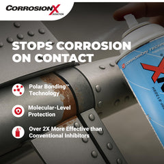 CorrosionX Aviation action showing moisture displacement from rivets and joints to keep critical areas dry