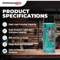 CorrosionX shield stays flexible even as machinery vibrates.