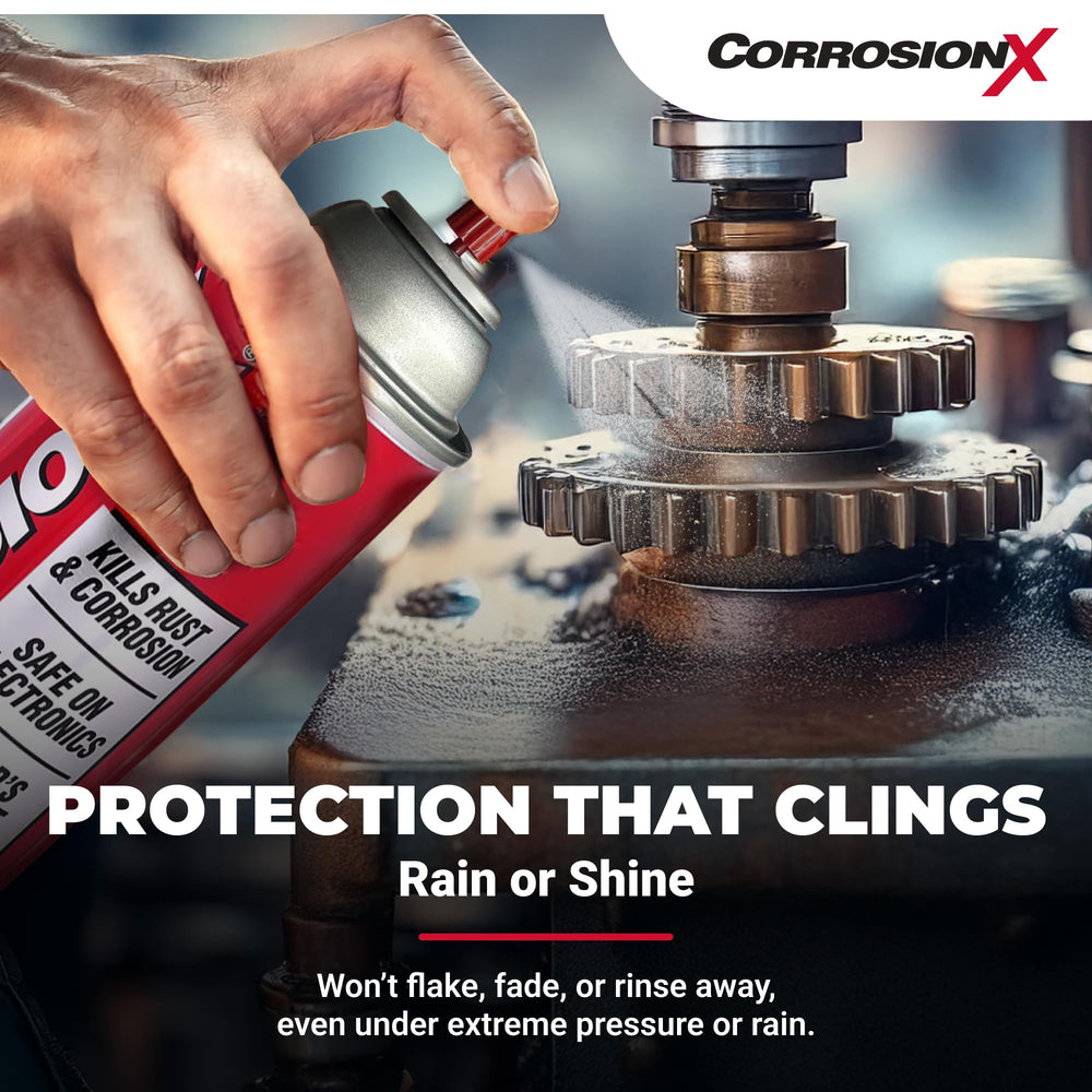 CorrosionX protects electronics and sensors from moisture and corrosion.