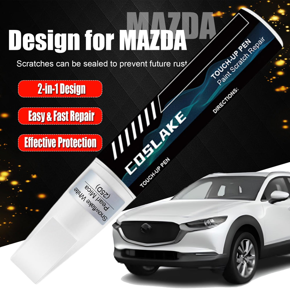 COSLAKE Mazda scratch repair pen and brush enable precise application on scratches
