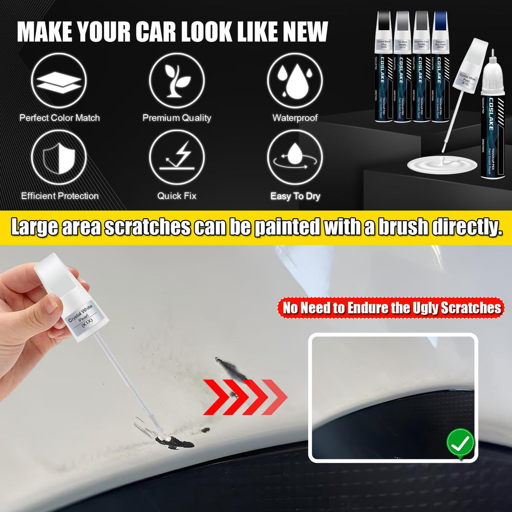 COSLAKE built-in mini brush aids smooth, even coats during touch-ups.