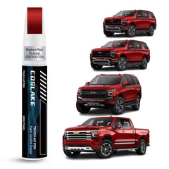 COSLAKE Radiant Red Tintcoat bottle for Chevrolet scratches, color-matched restoration.