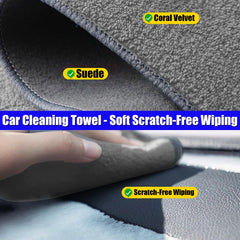 COSLAKE soft brush reaches vents without scratching delicate plastics