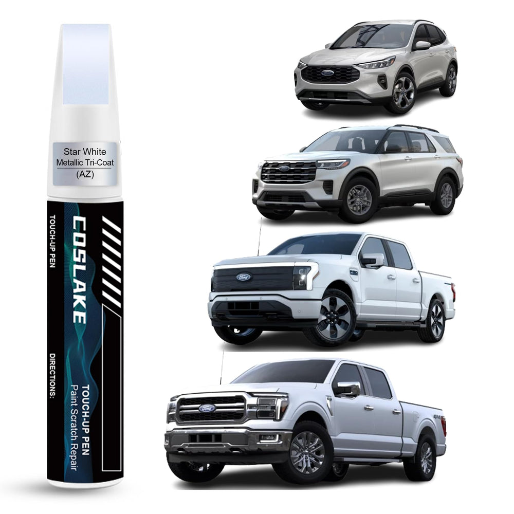 COSLAKE Star White Tri-Coat Ford bottle closeup for seamless chip repair.