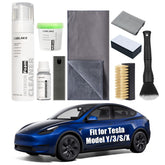 COSLAKE Tesla interior cleaner foam brightens vegan leather seats and cleans surfaces