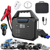 COSSIFTW jump starter 10000A in use, delivering a quick vehicle boost.