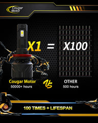 Cougar Motor H11 bulbs long life up to 50,000 hours