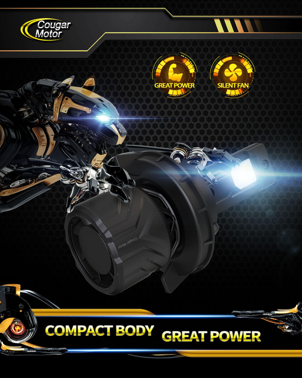 Off-road use prepared H13 bulbs with reliable brightness in rough conditions