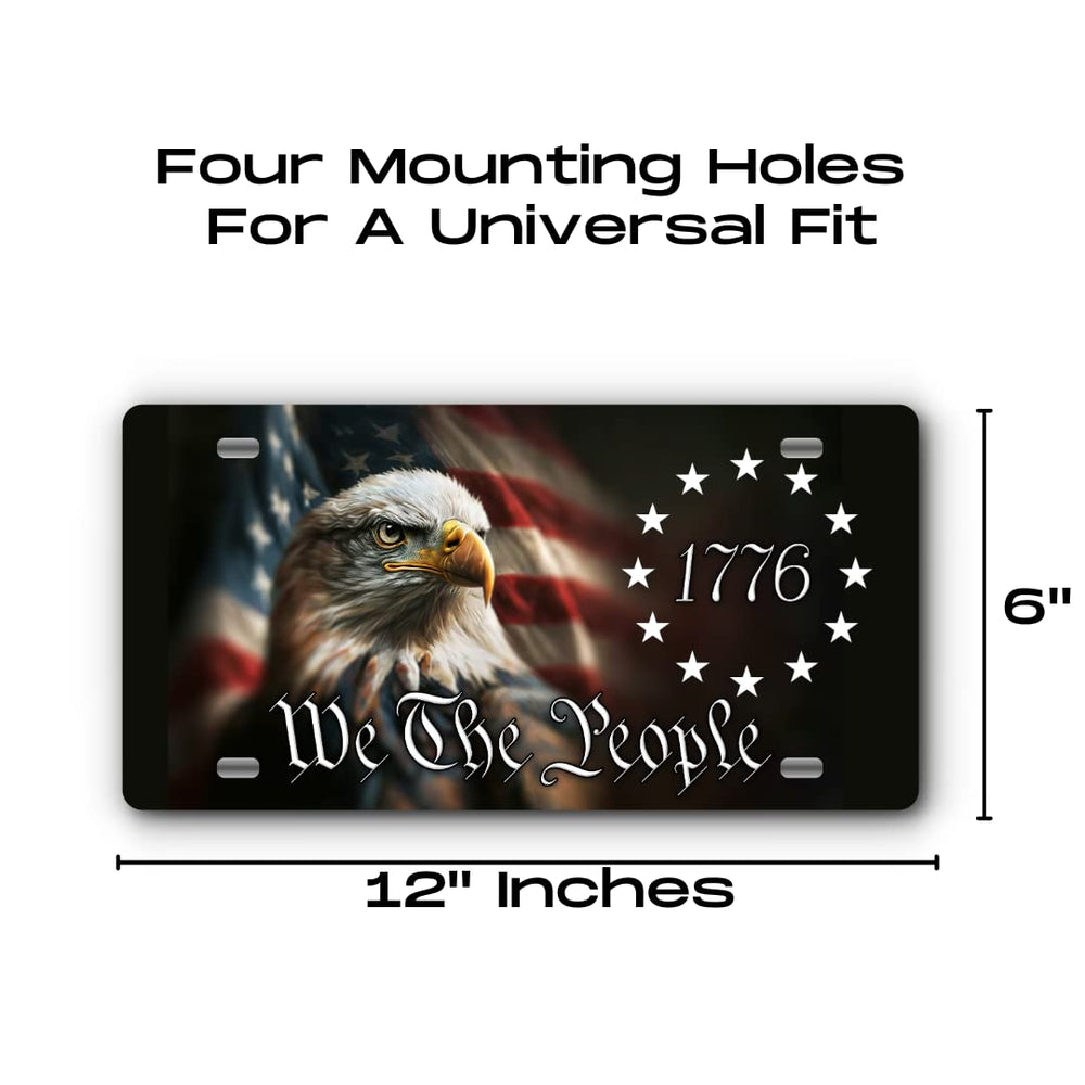 Cover My Plate UV-coated finish resists fading on sunny highway drives.