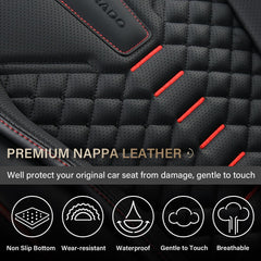 Coverado 2-pack car seat protectors offer front seat protection in style