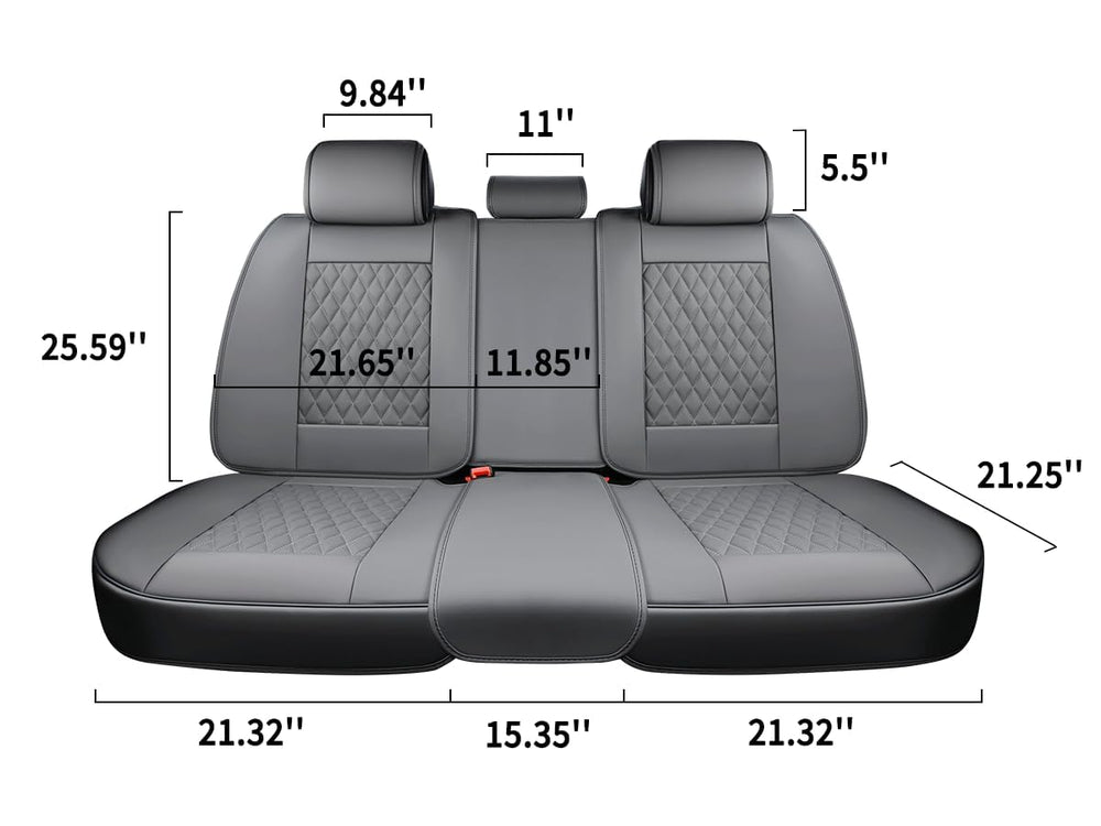 Airbag and seatbelt access preserved by Coverado seat covers design