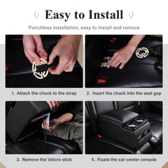 Coverado included hardware ensures secure mounting with chucks and velcro.