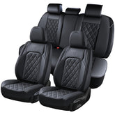 Coverado car seat covers full set protects front and rear seats with a premium look.