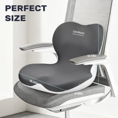 Coverado compact design fitting car seat without crowding