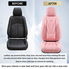 Coverado pink easy-clean surface protecting seats from spills and dirt