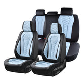 Coverado front seat covers with airbag-compatible design protect seats during daily driving.