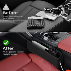 Coverado gap filler holds phone and keys to prevent drops