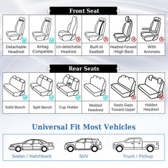 Coverado headrest-covers enable easy headrest adjustment while maintaining safety.