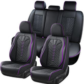 Coverado leather seat covers front set shows premium NAPPA texture for refined interior protection