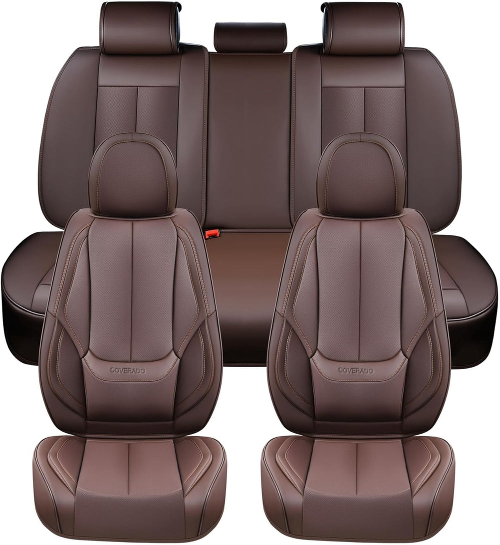 Coverado leather seat covers full set protect and elevate car interiors.