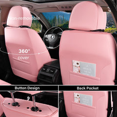 Coverado pink lumbar support detail on seat for better posture