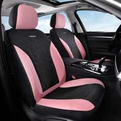 Coverado luxury leather seat covers rear seat protectors with premium stitching