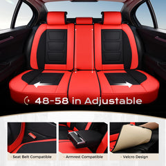 Coverado nappa leather texture red adds luxury touch to cabin