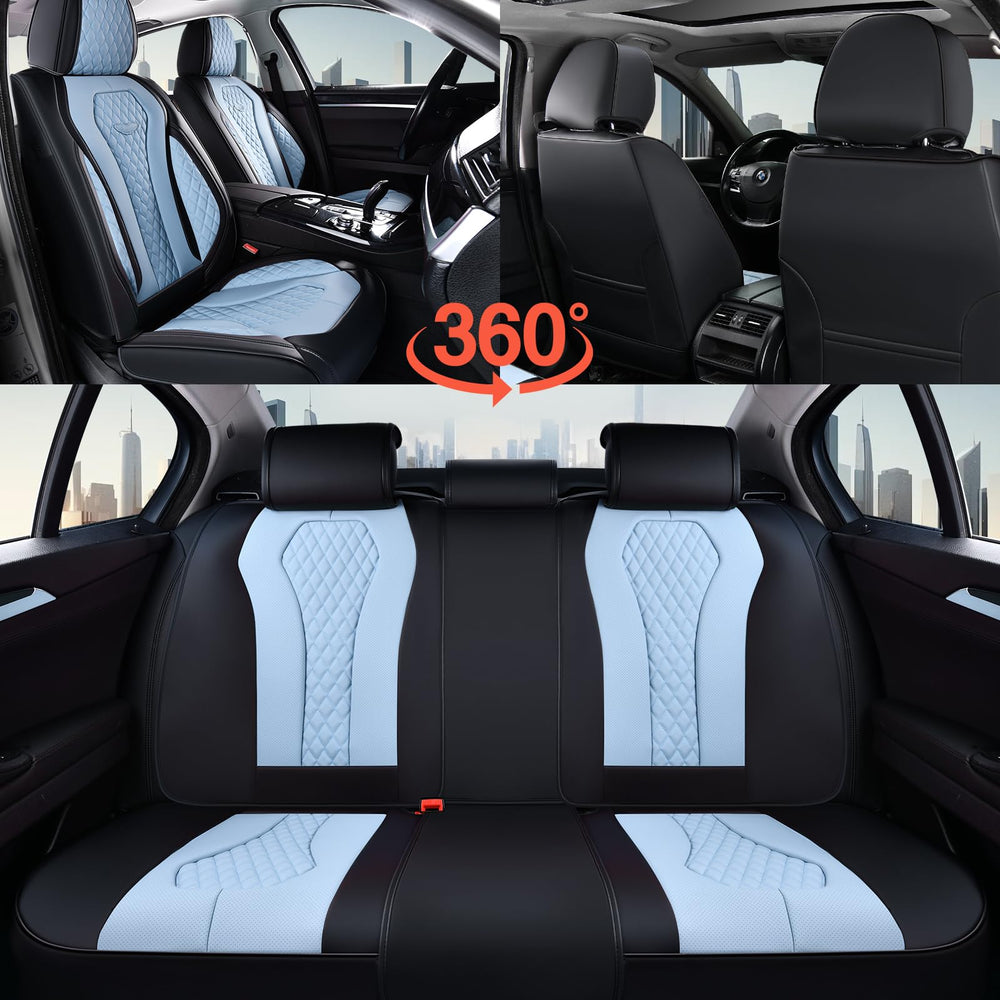 Coverado packaged seat cover set reveals a complete interior refresh option.