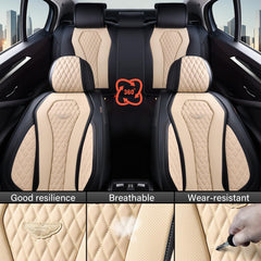 Close-up texture of porous Nappa leather from Coverado for a premium feel.