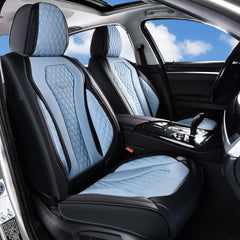 Coverado rear seat covers (3-piece) offer durable protection for family road trips.