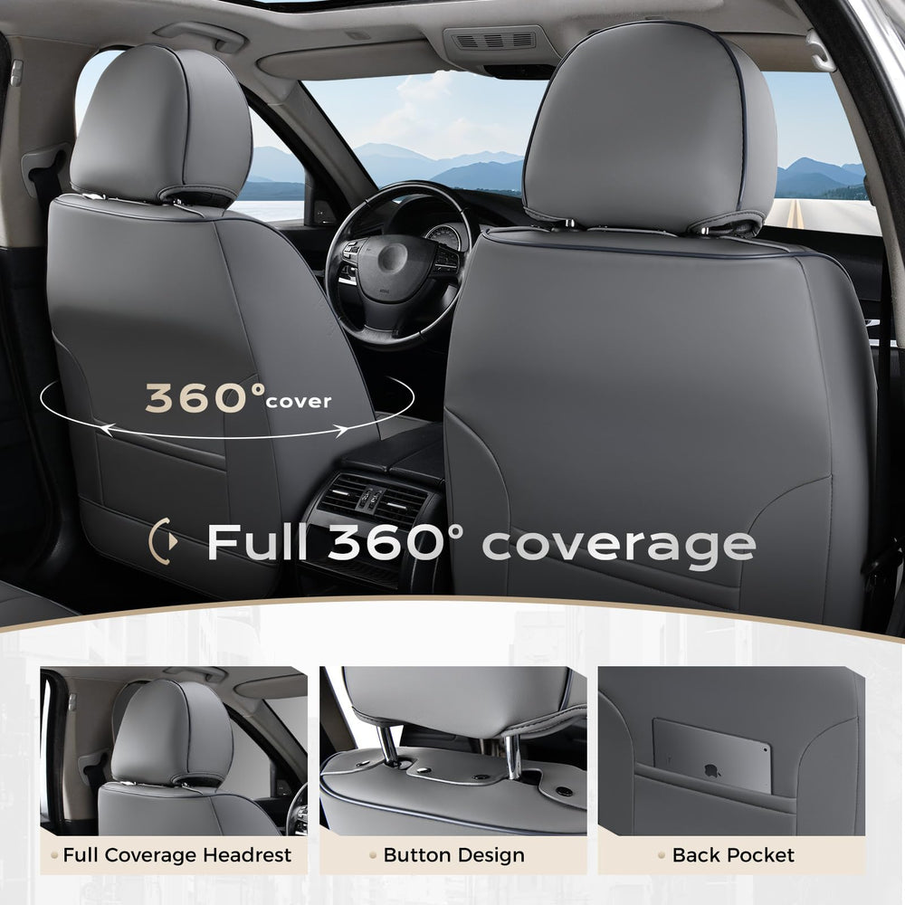 Coverado seat covers waterproof material protecting upholstery from spills